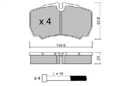 Комплект тормозных колодок (AISIN: BPFO-2011)